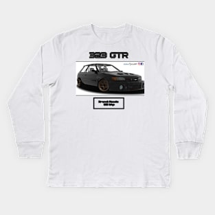 Mazda 323 GTR Black Kids Long Sleeve T-Shirt